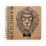 SKETCHBOOK BV, 200х205 мм,120 Л. КРАФТ 70 гр. НА ГРЕБНЕ (4 ВИДА)