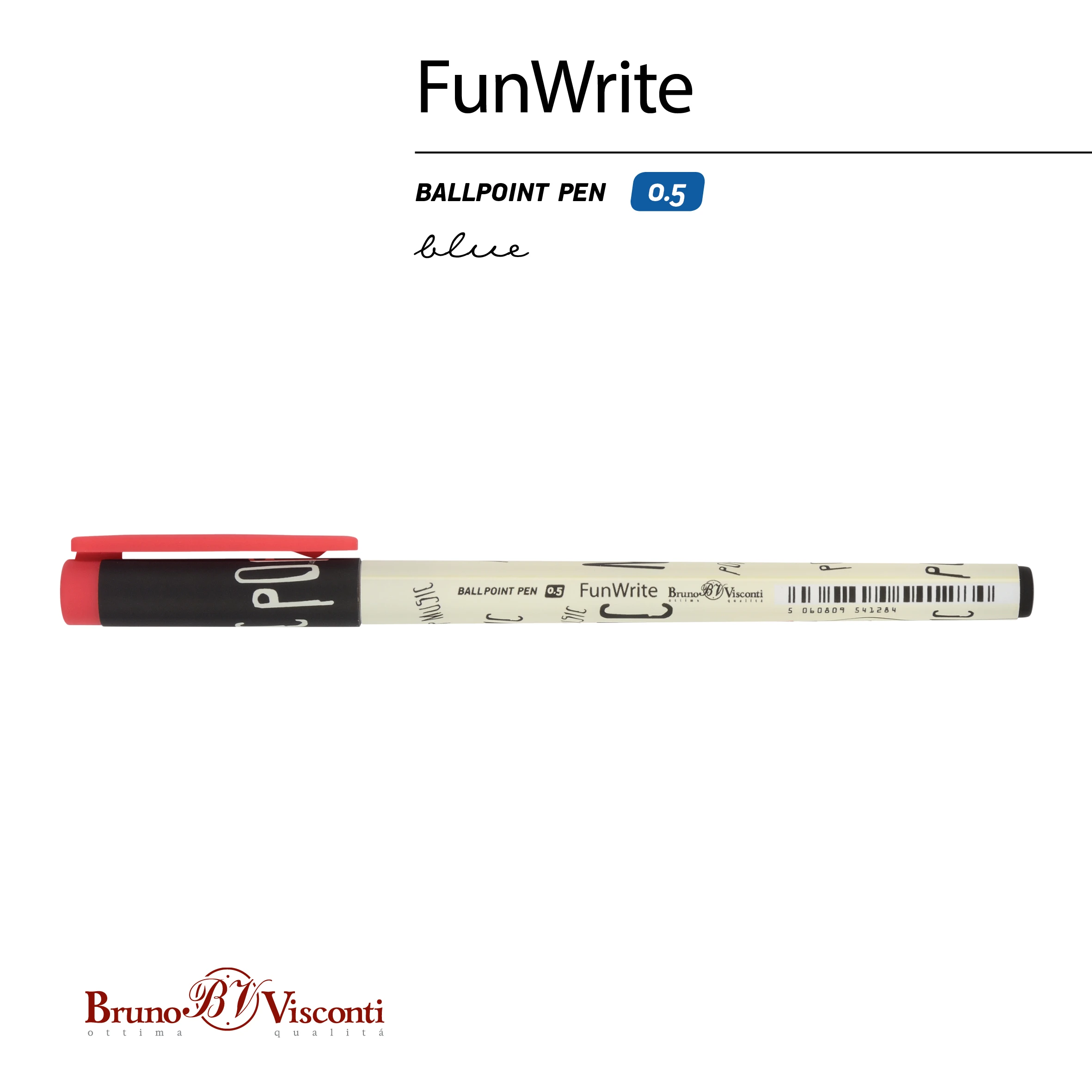 РУЧКА "FunWrite. Музыка. Микрофон" ШАРИКОВАЯ 0.5 ММ, СИНЯЯ РУЧКА "FunWrite. Музыка. Микрофон" ШАРИКОВАЯ 0.5 ММ, СИНЯЯ