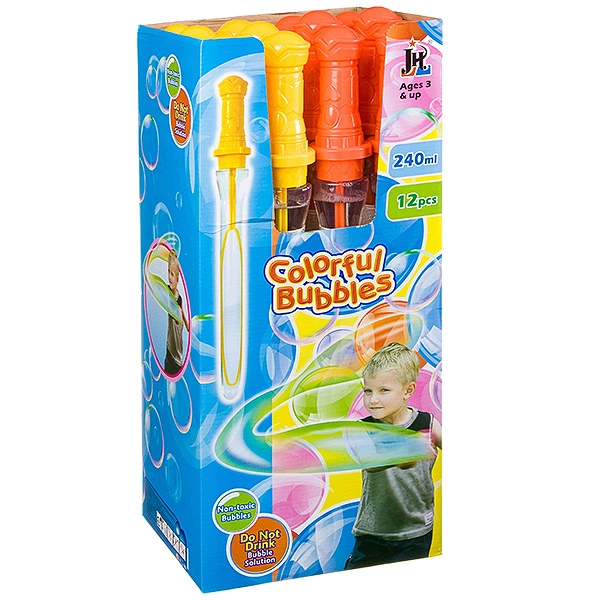 Набор радужных мыльных пузырей, меч D/B 12 шт. по 240 мл, ВОХ 50х22,5х17см,