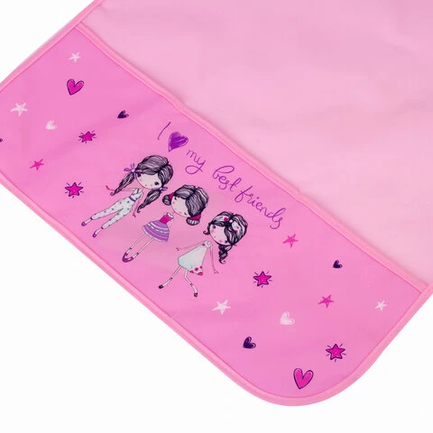 Фартук с нарукавниками BRAUBERG, 45x54 см, 3 кармана, Best friends, 270389 Фартук с нарукавниками BRAUBERG, 45x54 см, 3 кармана, Best friends, 270389