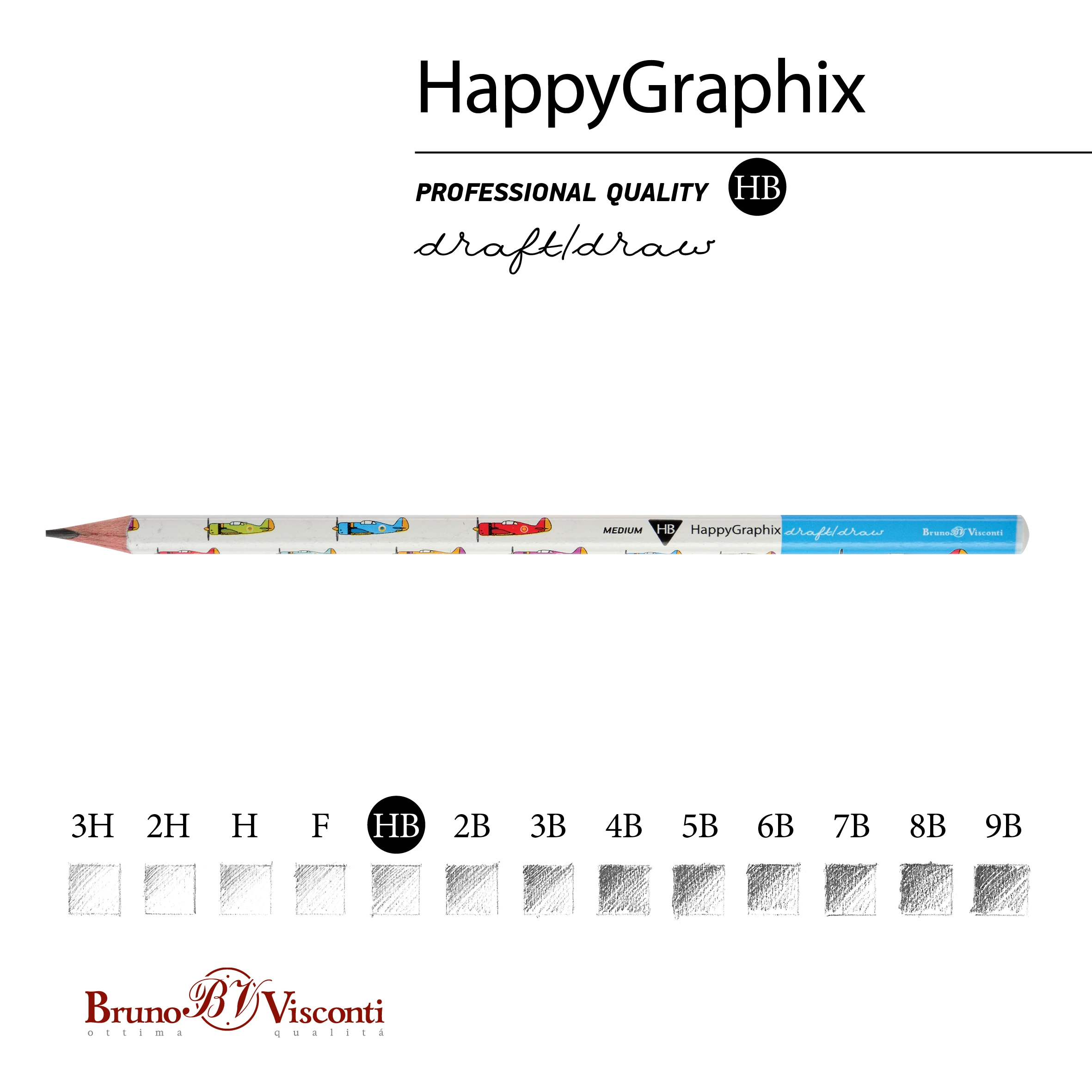 КАРАНДАШ ЧЕРНОГРАФИТОВЫЙ "HappyGraphix" САМОЛЕТЫ НВ КАРАНДАШ ЧЕРНОГРАФИТОВЫЙ "HappyGraphix" САМОЛЕТЫ НВ