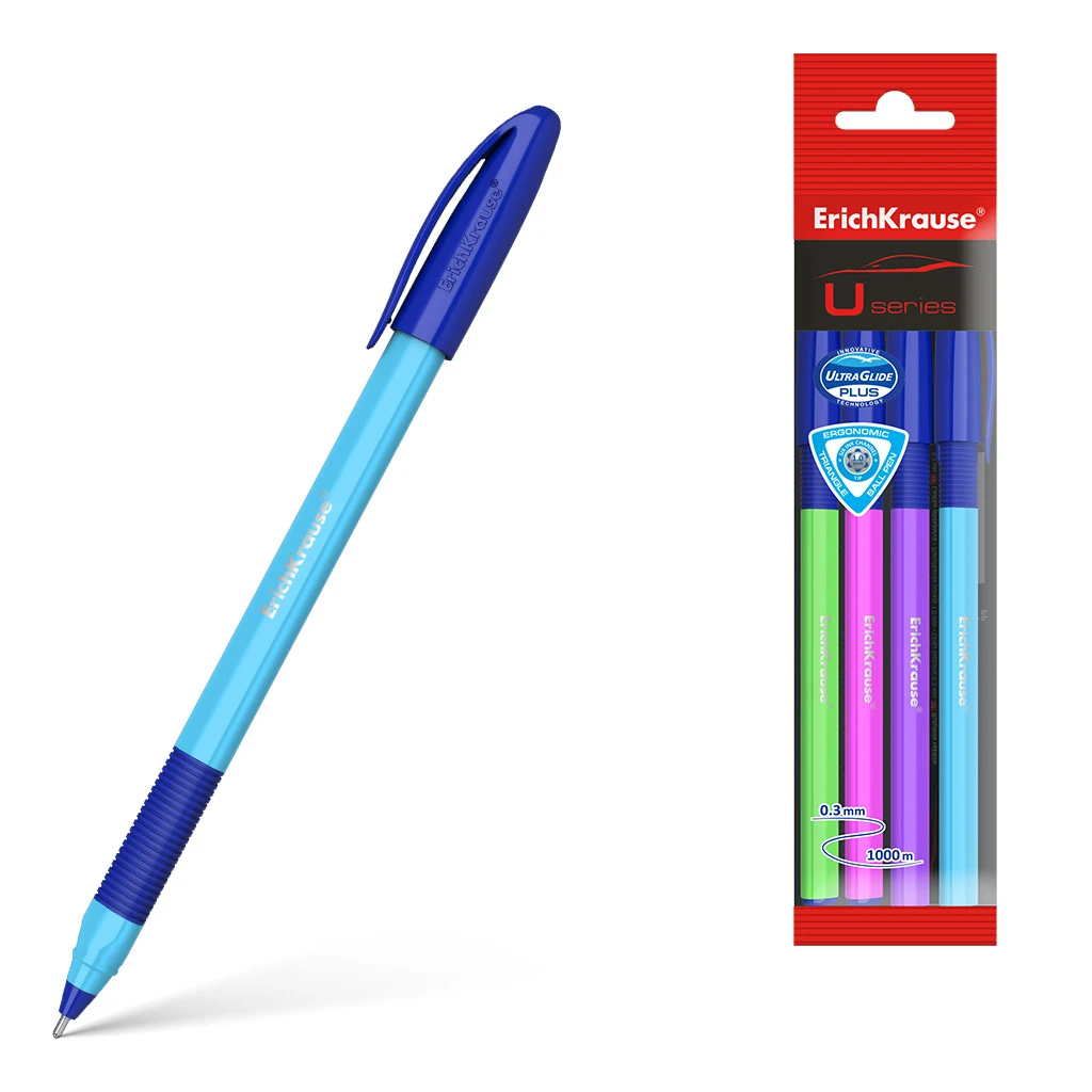 Ручка шариковая ErichKrause® U-109 Neon Stick&Grip 1.0, Ultra Glide Ручка шариковая ErichKrause® U-109 Neon Stick&Grip 1.0, Ultra Glide