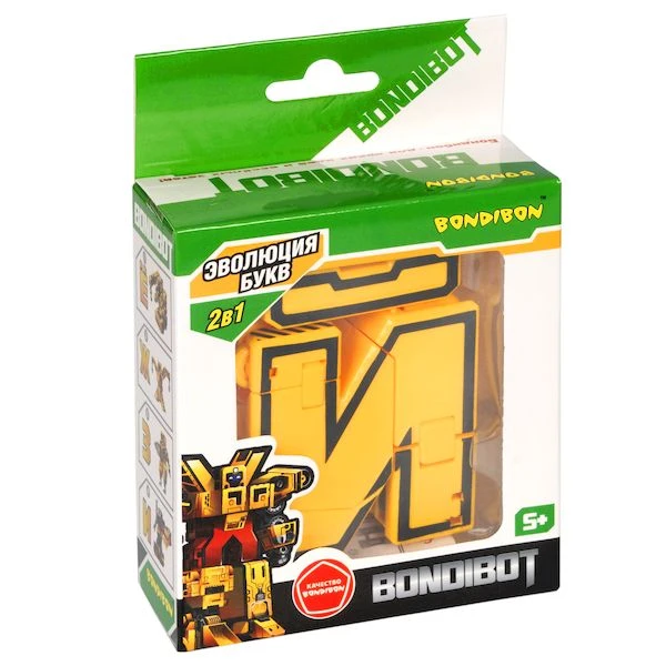 Трансформер 2в1 BONDIBOT Bondibon, буква "Й", арт. M1466-2