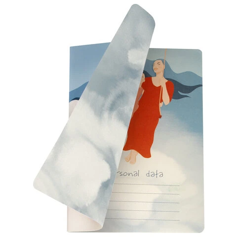 Тетрадь 40 л. в клетку обложка SoftTouch, бежевая бумага 70 г/м2, сшивка, А5 Тетрадь 40 л. в клетку обложка SoftTouch, бежевая бумага 70 г/м2, сшивка, А5