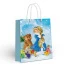 Пакет подарочный "Мишка и Снегурочка", 250*350*100 мм.
