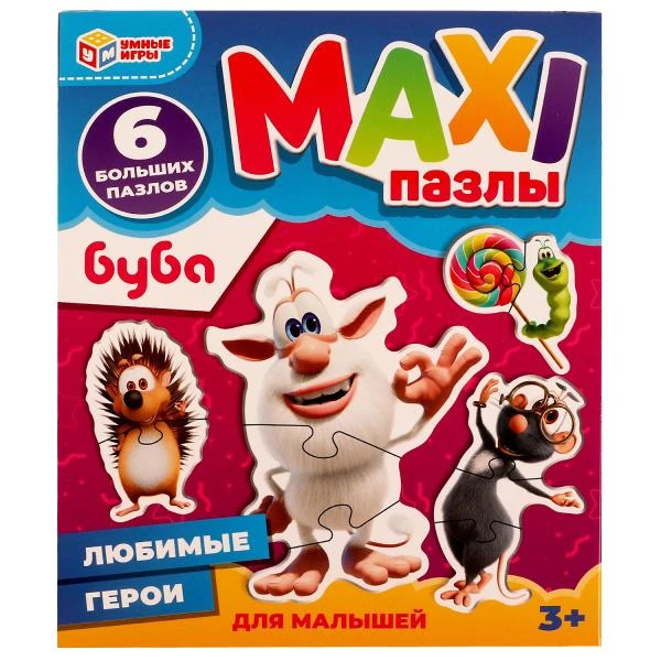 Любимые герои. MAXI-пазлы для малышей. Буба. 150х180х40 мм. Умные игры