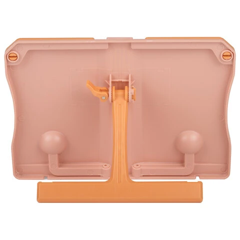 Подставка для книг ЮНЛАНДИЯ, регулируемый наклон, прочный ABC-пластик, розовая, Подставка для книг ЮНЛАНДИЯ, регулируемый наклон, прочный ABC-пластик, розовая,