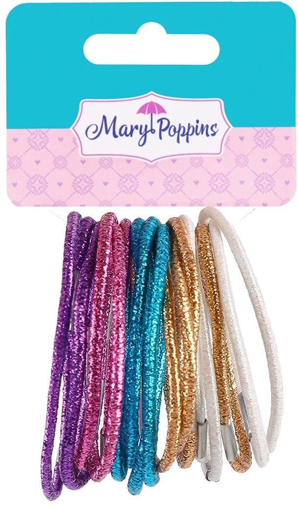 Набор резинок для волос,  18 шт.,  тонкие,  блестящие. 455024 штр.: 