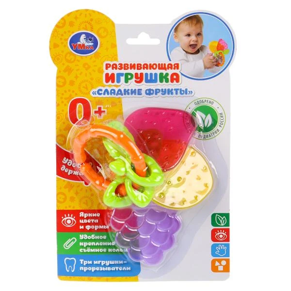 Развивающая игрушка погремушка сладкие ФРУКТЫ Умка