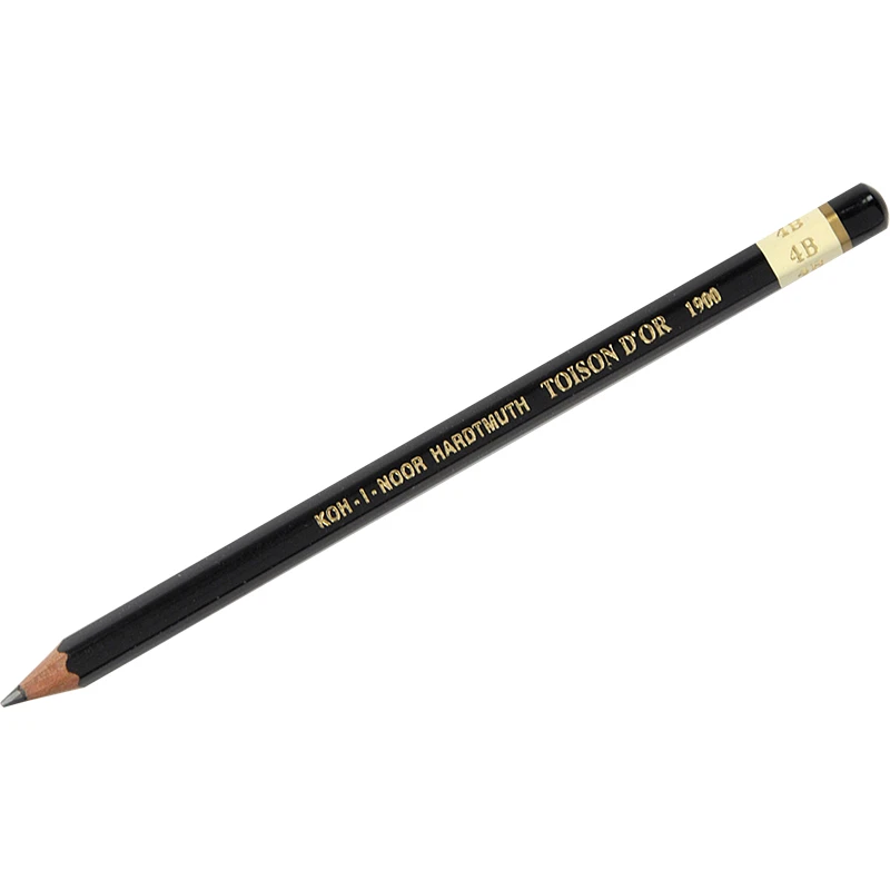Карандаш чернографитный Koh-I-Noor "Toison D`or 1900" 4B, заточен. Карандаш чернографитный Koh-I-Noor "Toison D`or 1900" 4B, заточен.