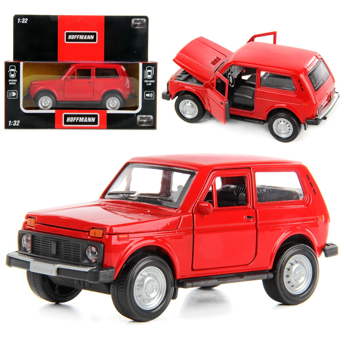 Машина металлическая РОССИЙСКИЙ АВТОПРОМ-NR 1:32, звук/свет, двери и капот