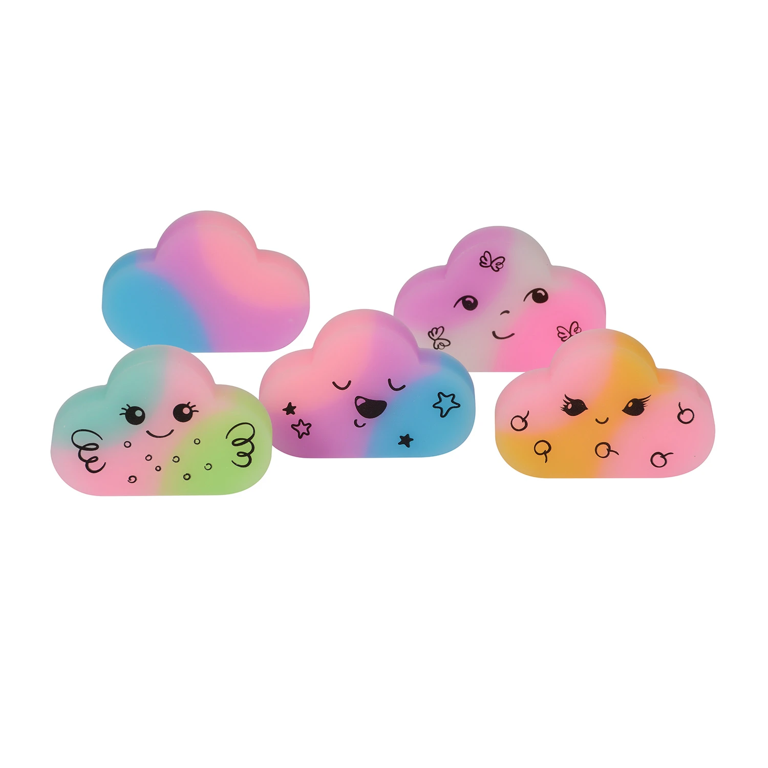 ЛАСТИК "HappyGraphix. Радужные облачка", 4 цвета ЛАСТИК "HappyGraphix. Радужные облачка", 4 цвета