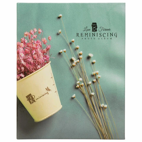 Фотоальбом BRAUBERG "На бирюзовом фоне" на 200 фото 10х15 см, твердая