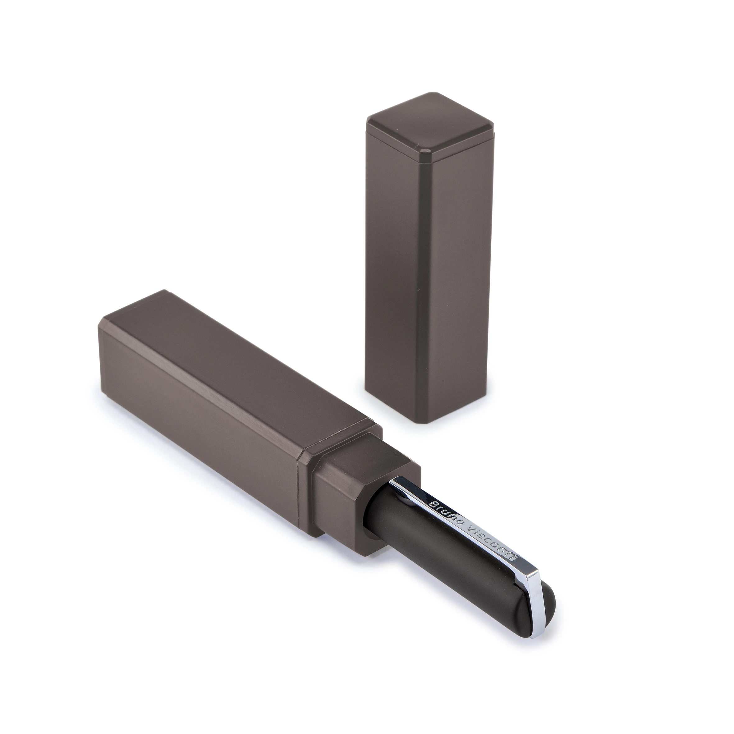 РУЧКА "MILANO" В ТУБУСЕ ПРЯМОУГОЛЬНОЙ ФОРМЫ 1,0 ММ, СИНЯЯ (корпус