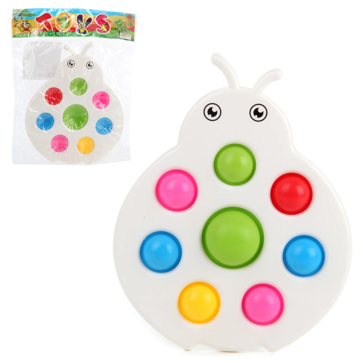 Развивающая игрушка Божья коровка, 20х16х2,5, пакет Развивающая игрушка Божья коровка, 20х16х2,5, пакет