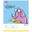 Тетрадь 12 л. HATBER клетка, обложка картон, "Little Elephant" (5