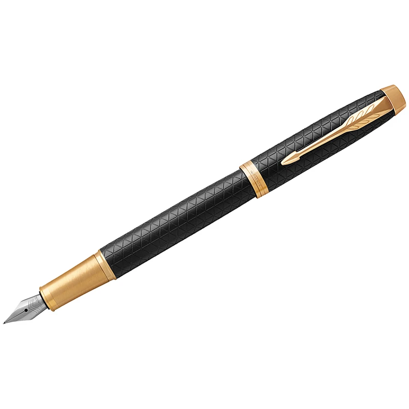 Ручка перьевая Parker "IM Premium Black/Gold GT" синяя, 0,8мм, Ручка перьевая Parker "IM Premium Black/Gold GT" синяя, 0,8мм,