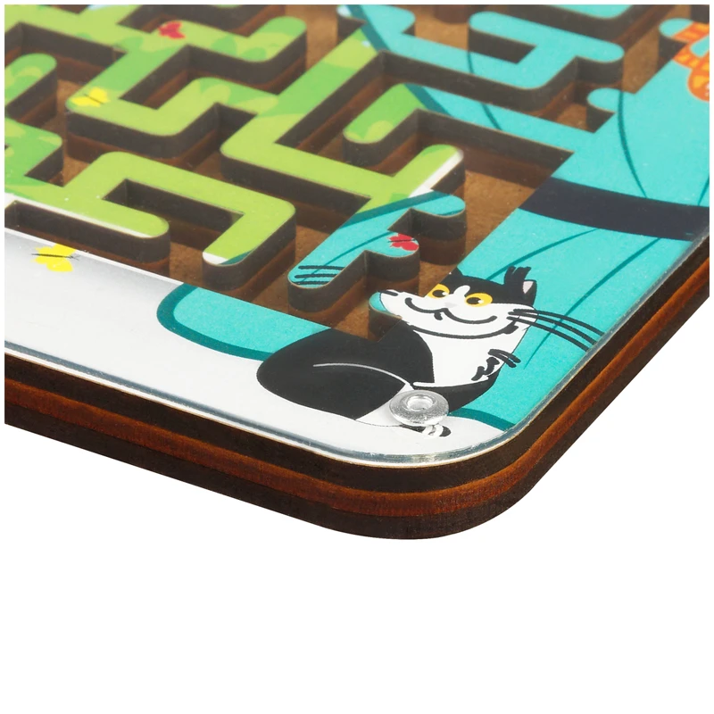 Настольная игра ТРИ СОВЫ Лабиринт малый с шариками "Кошкин дом" ,