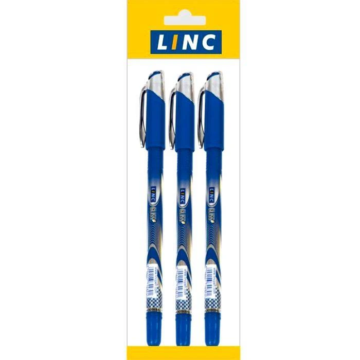 Набор шариковых ручек LINC GLISS 0,70 мм 3 шт синий блистер №1210F /blue/ 3 Набор шариковых ручек LINC GLISS 0,70 мм 3 шт синий блистер №1210F /blue/ 3
