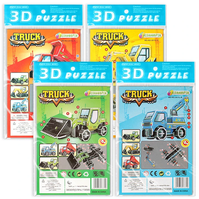 Пазл 3D (15*20см) (картон) ассорти Пазл 3D (15*20см) (картон) ассорти
