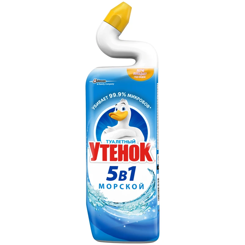Средство для туалета Туалетный утенок "Морской", 5в1, 900мл.
