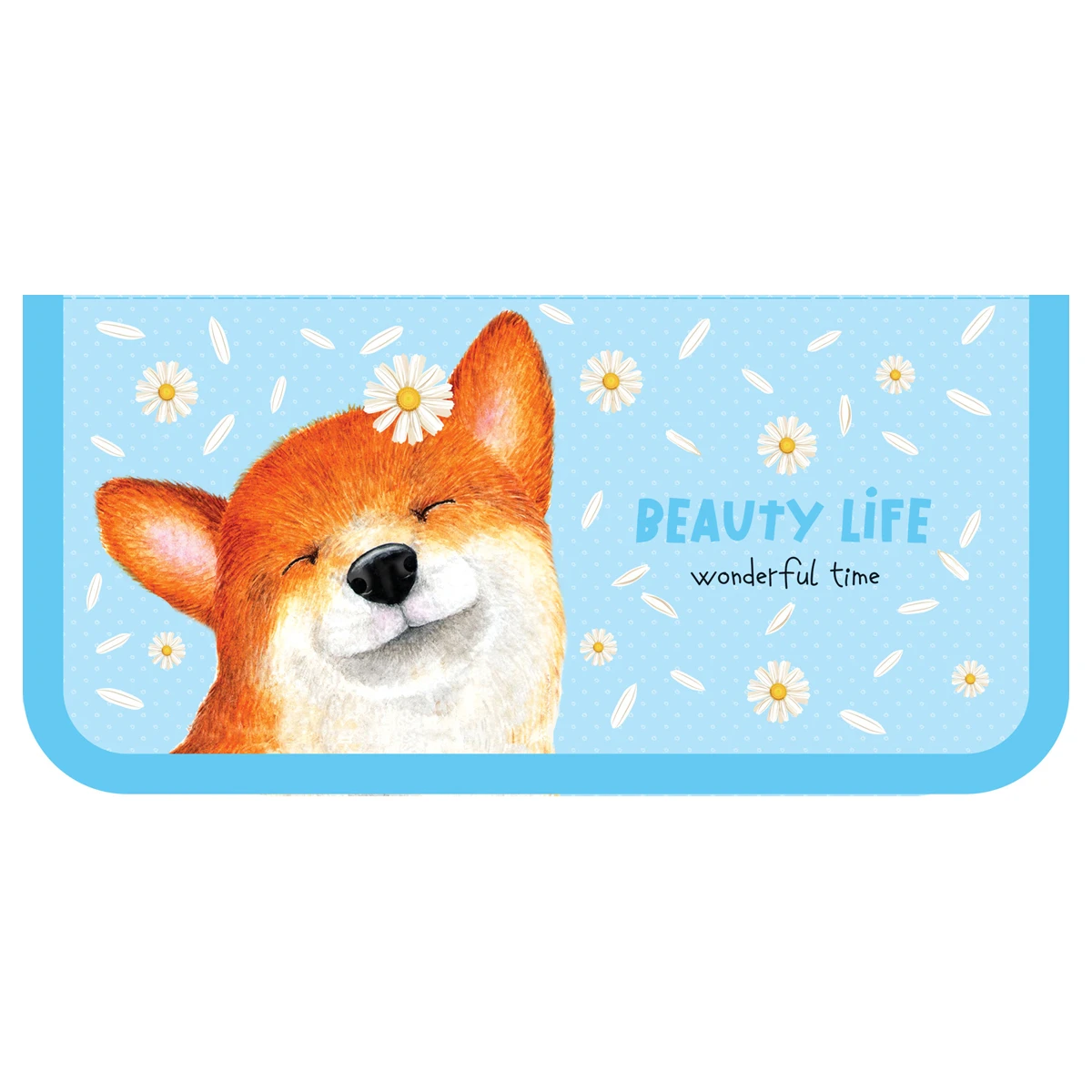 Пенал 1 отделение, 190*90 ArtSpace "Corgi", ламинированный картон