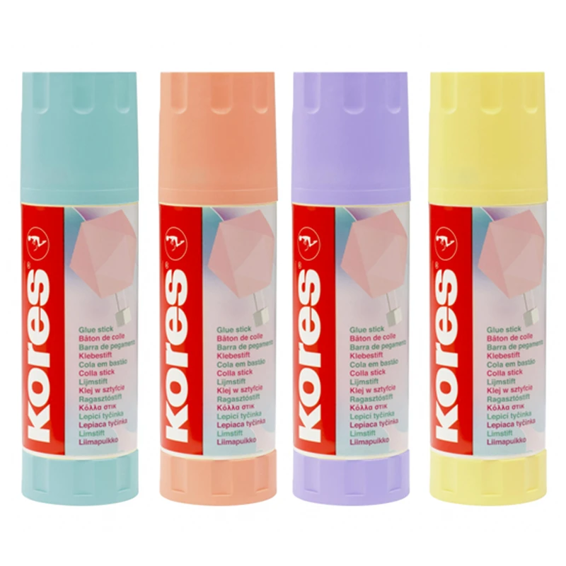 Клей-карандаш Kores "Pastel", 40г, прозрачный Клей-карандаш Kores "Pastel", 40г, прозрачный
