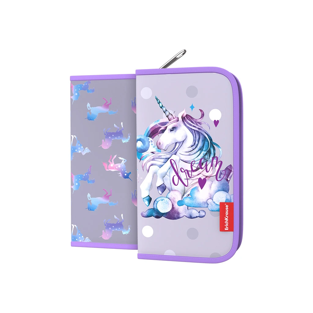 Пенал-книжка без наполнения Erich Krause 110x205x25мм Dream Unicorn Пенал-книжка без наполнения Erich Krause 110x205x25мм Dream Unicorn