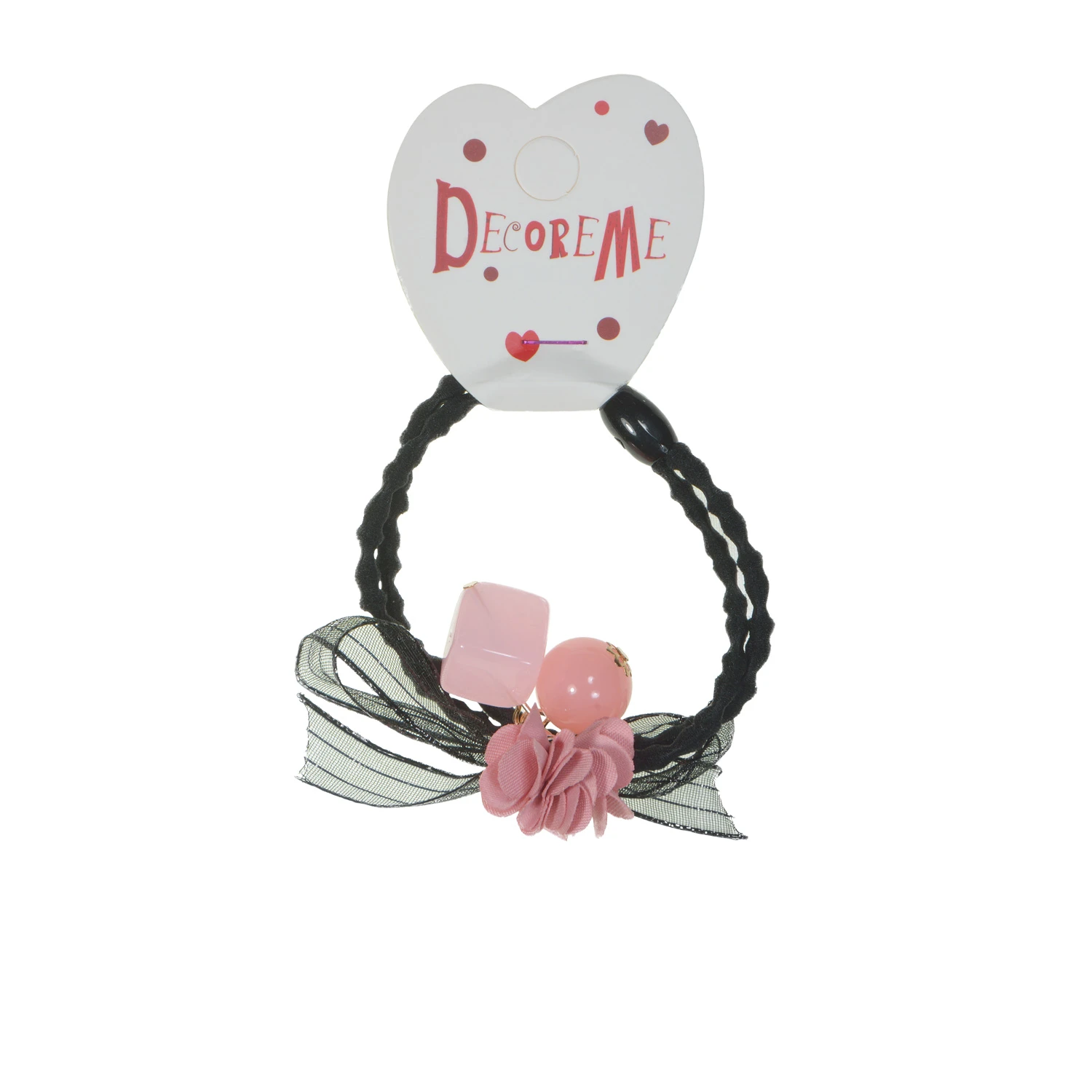 РЕЗИНКА ДЛЯ ВОЛОС "НЕЖНОЕ ОЧАРОВАНИЕ ЦВЕТОВ" 1 ШТ, 5 ЦВЕТОВ