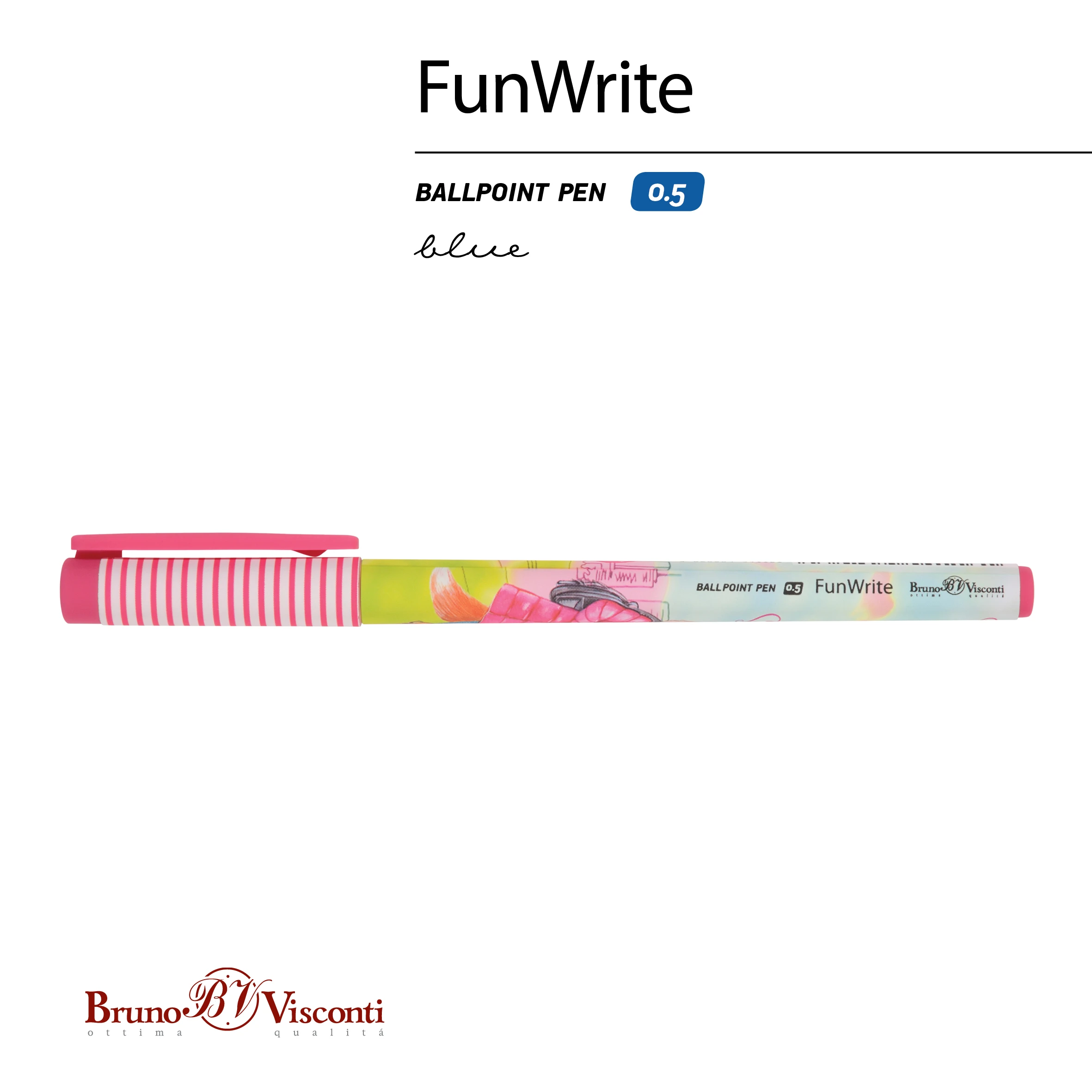 РУЧКА "FunWrite. Лиса с рюкзачком" ШАРИКОВАЯ, 0.5 ММ, СИНЯЯ РУЧКА "FunWrite. Лиса с рюкзачком" ШАРИКОВАЯ, 0.5 ММ, СИНЯЯ