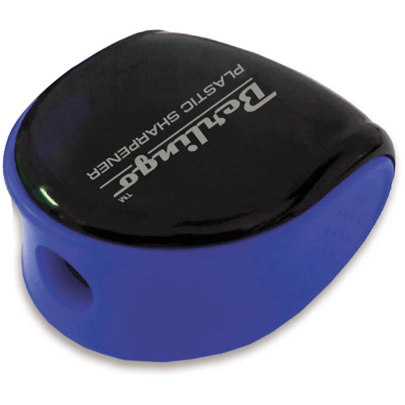 Точилка пластиковая, 1 отверстие, контейнер, ассорти, блистер, европодвес: