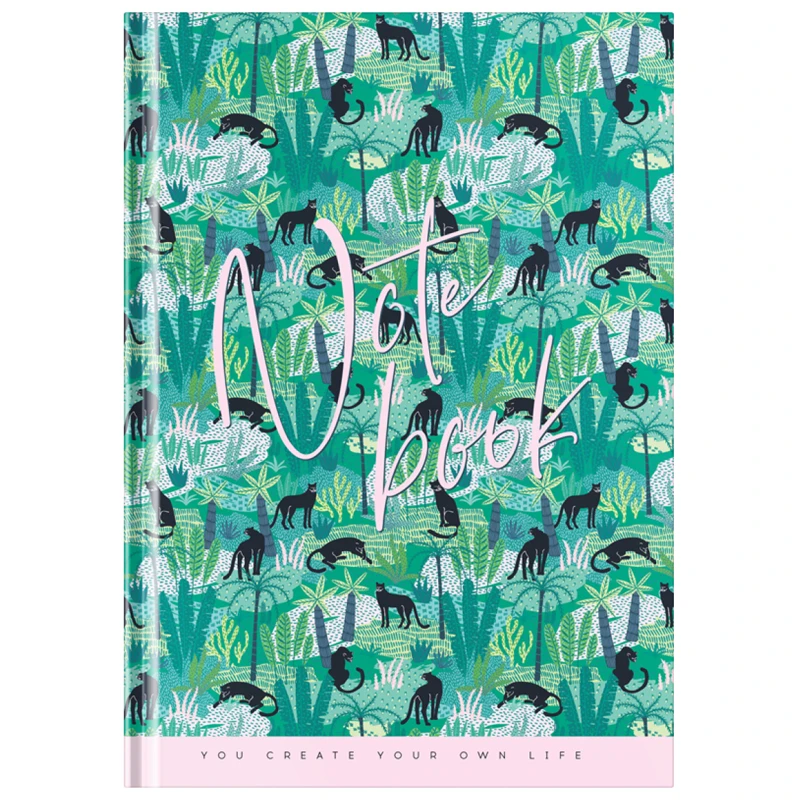 Бизнес-блокнот А5, 80л., OfficeSpace "Jungle", матовая ламинация, Бизнес-блокнот А5, 80л., OfficeSpace "Jungle", матовая ламинация,