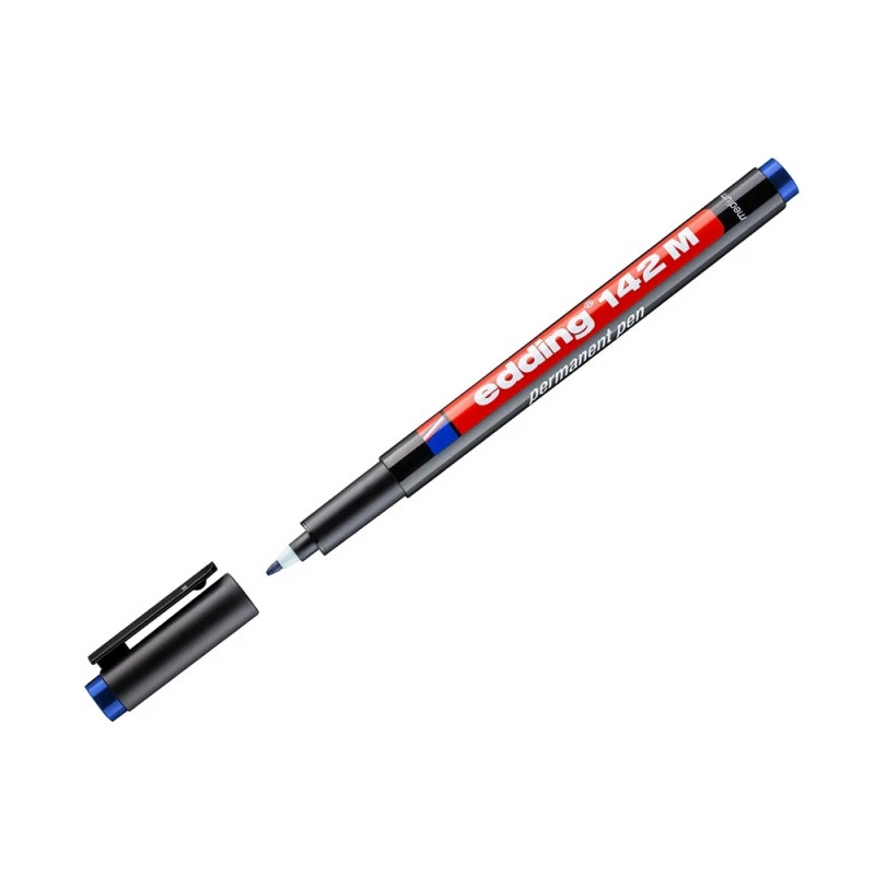 Маркер перманентный для глянц. поверхностей EDDING 142/3 M синий 1 мм. Маркер перманентный для глянц. поверхностей EDDING 142/3 M синий 1 мм.
