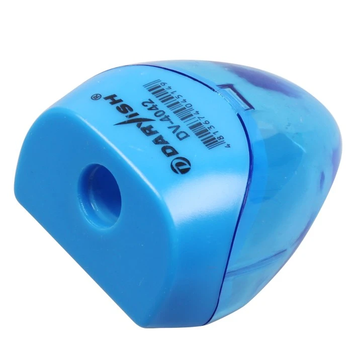 Точилка пластиковая "Darvish" ассорти с контейнером, в пластиковой