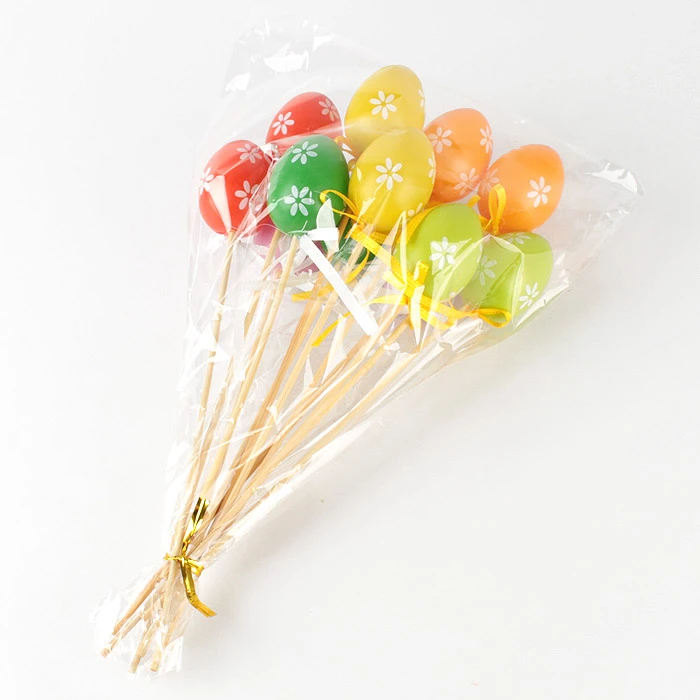 Сувенир "Яйцо Пасхальное" мал.на палочке 12шт/уп (набор)
