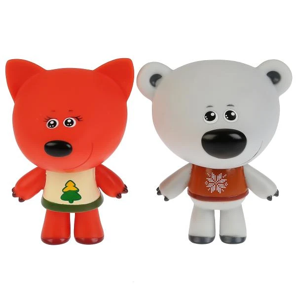 Игрушка пластизоль для ванны Ми-ми-мишки Лисичка и Тучка 2 шт. в сетке КАПИТОШКА