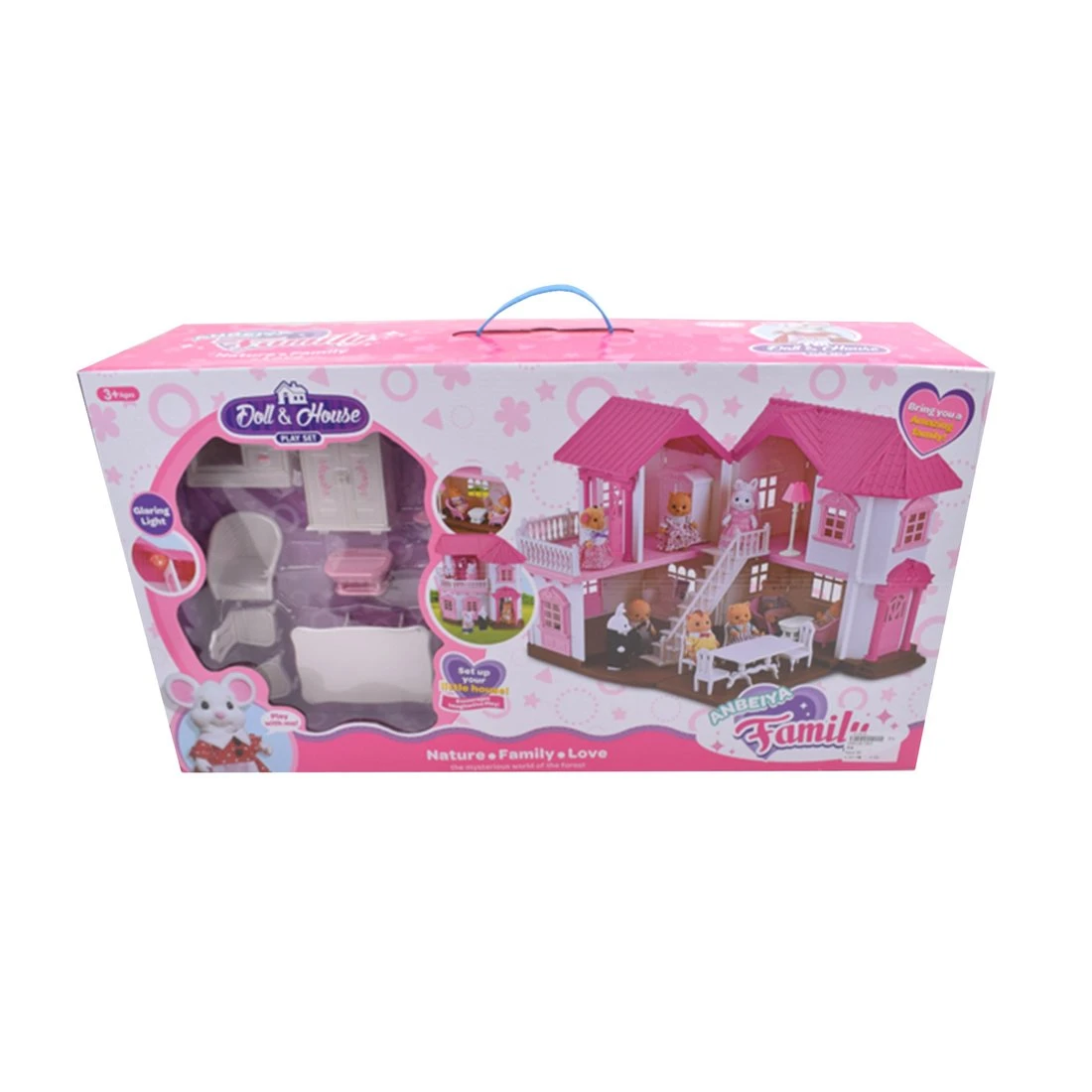 Игровой набор "Домик", свет, в комплекте дом (27 дет.),предм.14 шт. Игровой набор "Домик", свет, в комплекте дом (27 дет.),предм.14 шт.