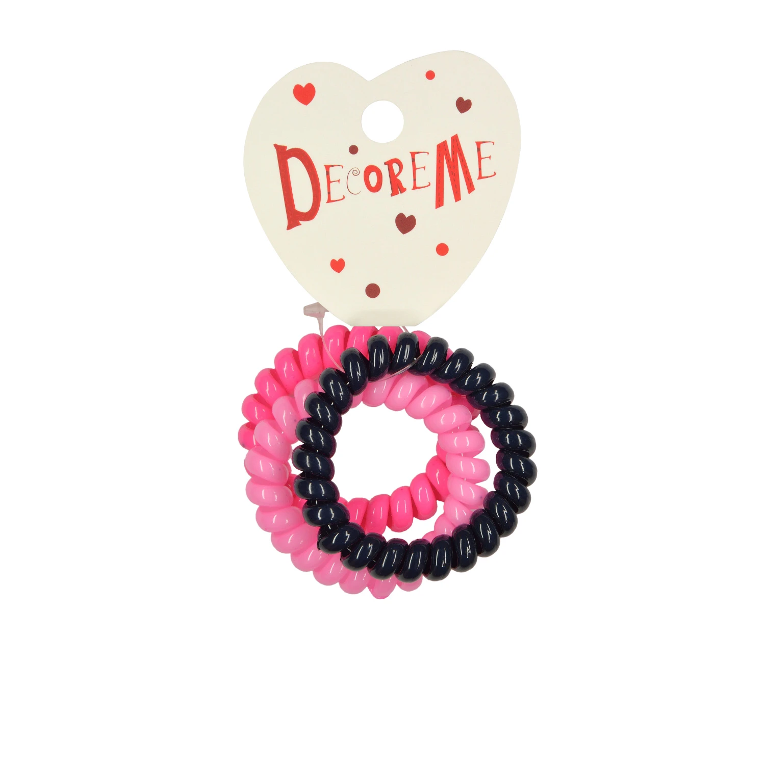 РЕЗИНКА ДЛЯ ВОЛОС СПИРАЛЬНАЯ ЦВЕТНАЯ 3 ШТ МИКС