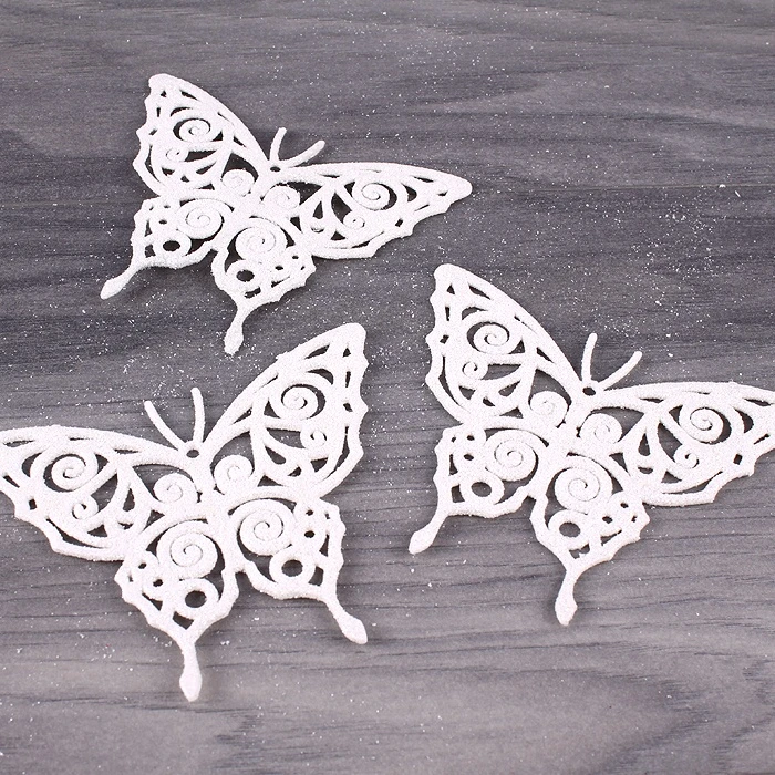 Подвеска новогодняя "Бабочка" 3шт ажурная Подвеска новогодняя "Бабочка" 3шт ажурная