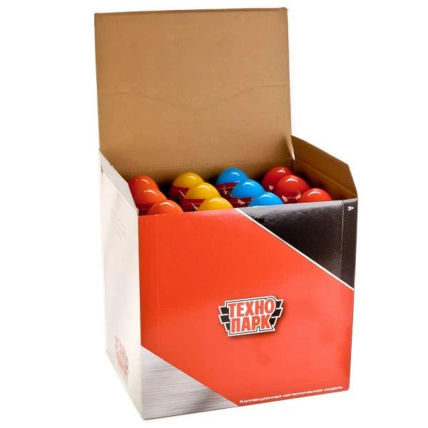 Машина металл ЯЙЦО ГОРОДСКОЙ транспорт микс. 7,5 см, в ассортименте Технопарк