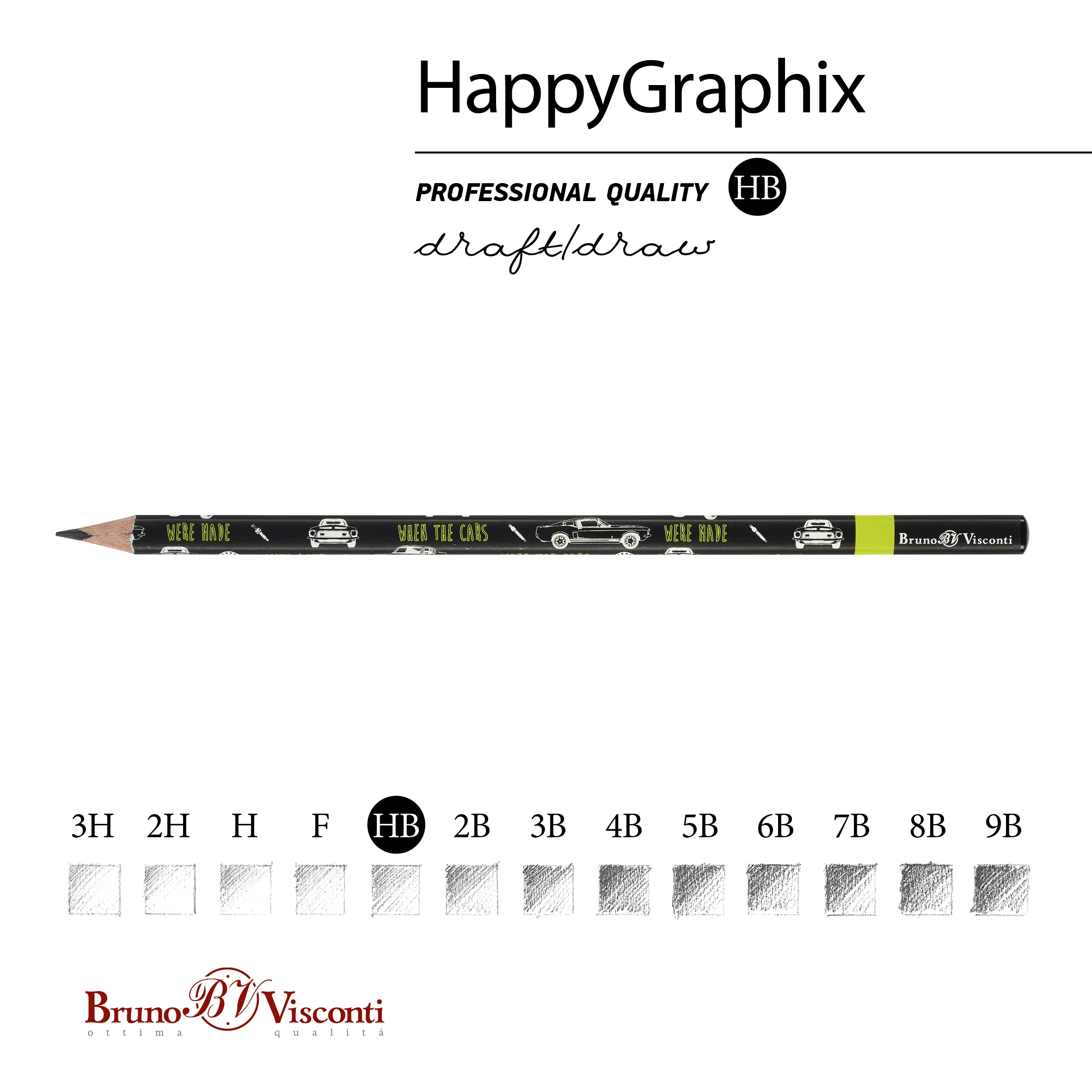 КАРАНДАШ ЧЕРНОГРАФИТОВЫЙ "HappyGraphix. Машины. Цвет салатовый" НВ КАРАНДАШ ЧЕРНОГРАФИТОВЫЙ "HappyGraphix. Машины. Цвет салатовый" НВ