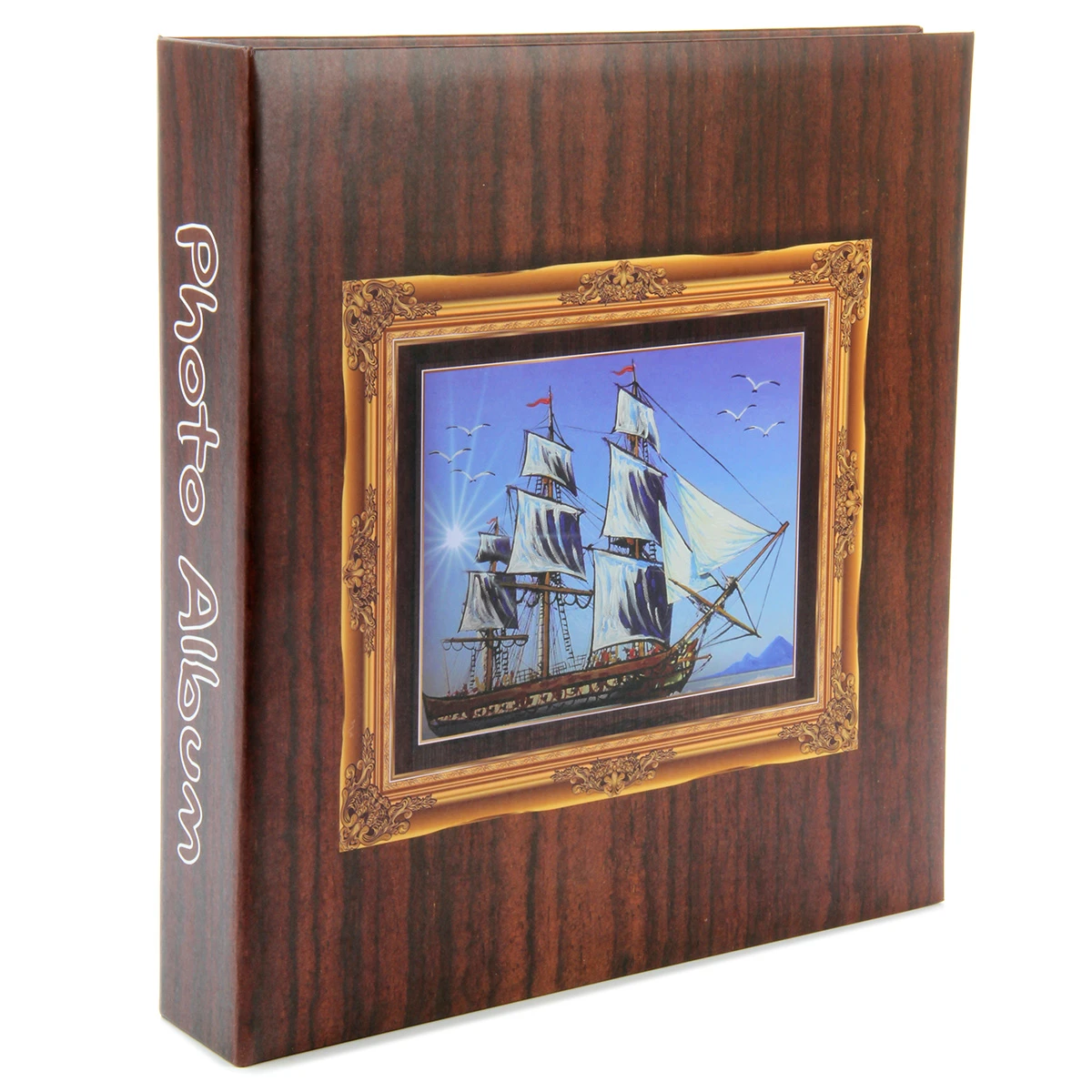 Фотоальбом 500ф 10X15см, ПП карм, пер-т 3-кольца