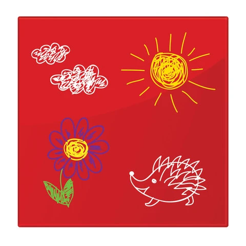 Доска магнитно-маркерная стеклянная (45х45 см), 3 магнита, КРАСНАЯ, BRAUBERG, Доска магнитно-маркерная стеклянная (45х45 см), 3 магнита, КРАСНАЯ, BRAUBERG,