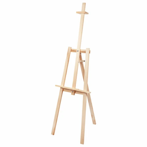 Мольберт напольный из липы "Лира", 67х162х48 см, высота холста до 100 Мольберт напольный из липы "Лира", 67х162х48 см, высота холста до 100