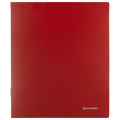 Папка на 2 кольцах BRAUBERG "Стандарт", 40 мм, красная, до 300 листов, Папка на 2 кольцах BRAUBERG "Стандарт", 40 мм, красная, до 300 листов,