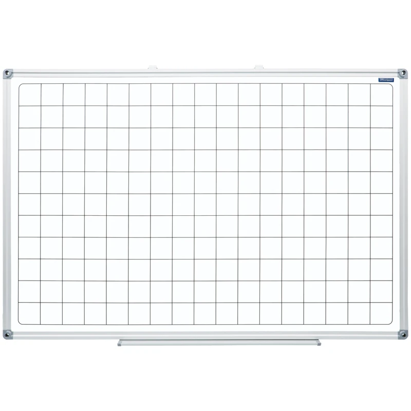 Доска магнитно-маркерная OfficeSpace, 60*90см, клетка, алюминиевая рамка,
