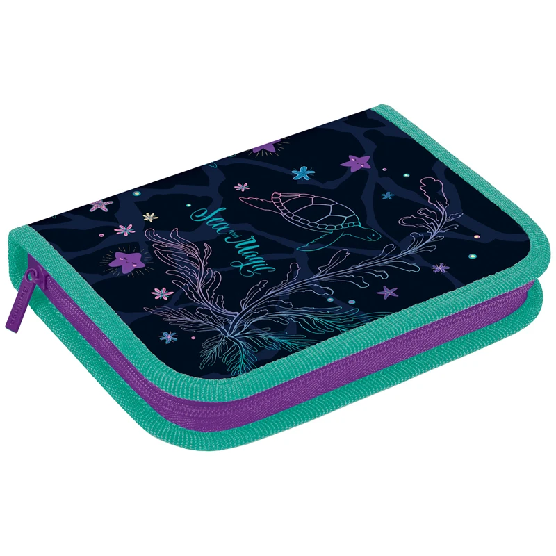 Пенал 1 отделение, 200*140*40 Berlingo "Sea magic", 2 откидные секции,