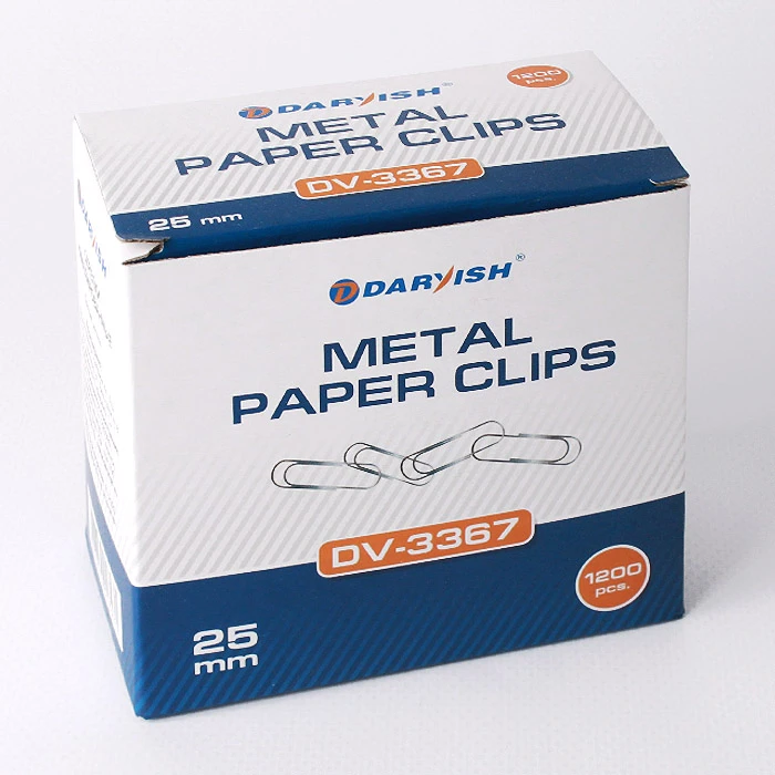 Скрепки 25мм "Darvish" никелированные 100шт/уп Скрепки 25мм "Darvish" никелированные 100шт/уп