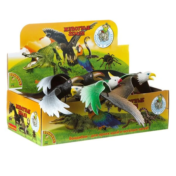Набор животных BONDIBON "Ребятам о Зверятах", птицы, 3вида, 14", Набор животных BONDIBON "Ребятам о Зверятах", птицы, 3вида, 14",
