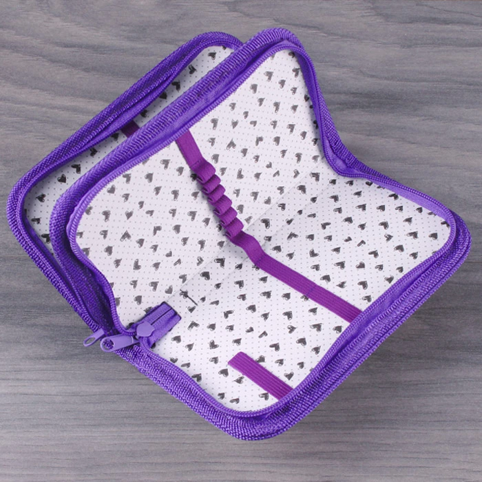 Пенал 2отдел. 190*105мм Сердечки